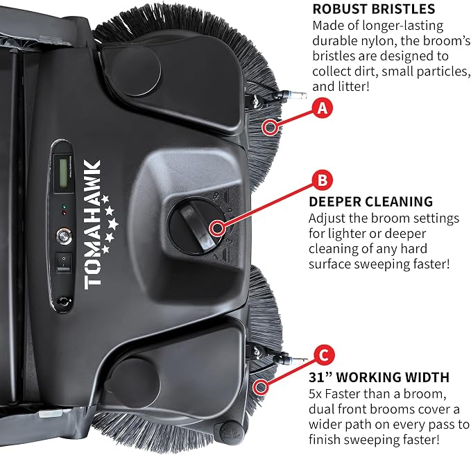 30" Battery Powered Push Sweeper - Image 5