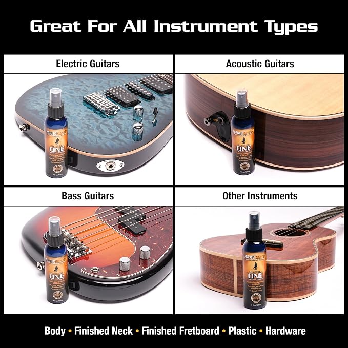 MusicNomad Guitar ONE All-in-1 Cleaner, and Wax and Microfiber Polishing Cloth - Image 4