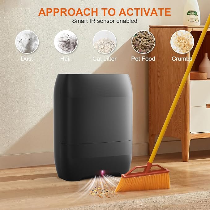Touchless Automatic Vacuum Dustpan, Bagged Canister Vacuum - Image 3