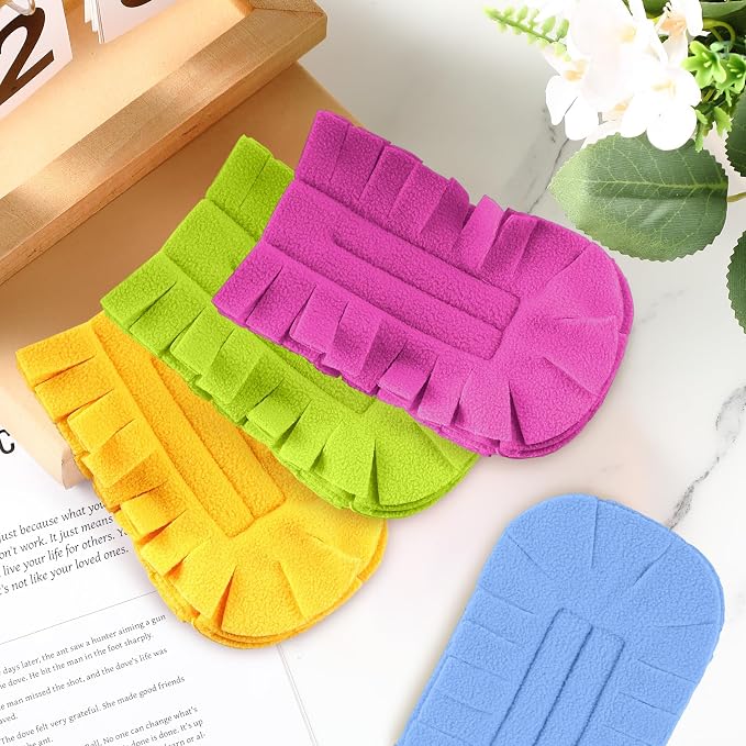 Zubebe 12 Pcs Duster Refill Reusable Fleece Duster Refills Feather Flat Dusters - Image 6