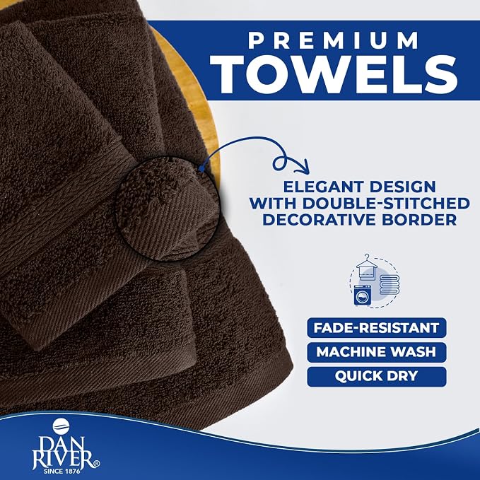 DAN RIVER 8 PC Luxury Bath Towels - Image 6