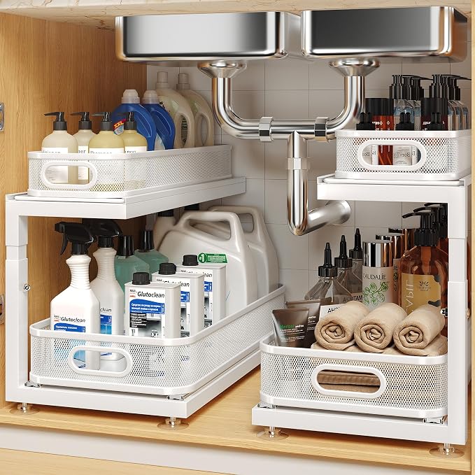 2-Pack 18.5 IN Depth Under Sink Organizer by UnderSinkOrganizer