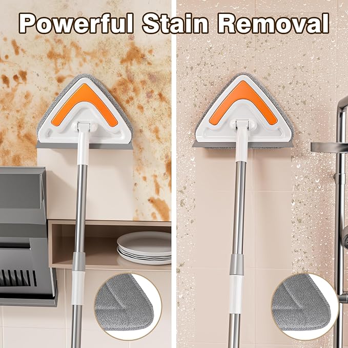Wall Mop Cleaner with Long Handle, 94” Multipurpose Wall Duster, Ceiling Mop - Image 5
