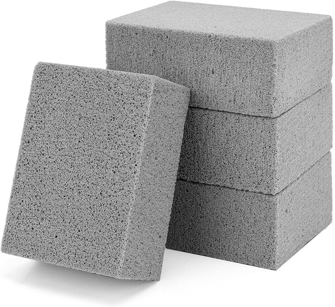 4 Pack Grill Cleaning Bricks, Pumice Stone by Hatoku