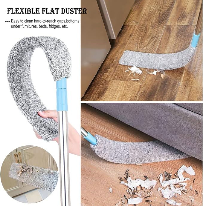 Retractable Gap Dust Cleaner Under Appliance Microfiber Duster Dust Brush - Image 2