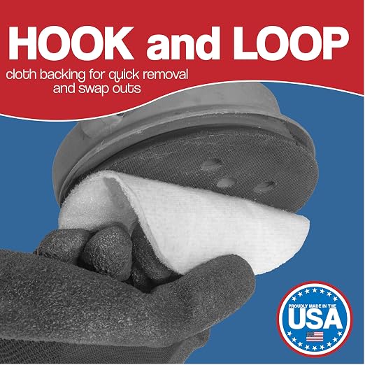 5" Non-Scratch Polishing Pad Hook & Loop Non-Woven Discs, Non-Abrasive - Image 2