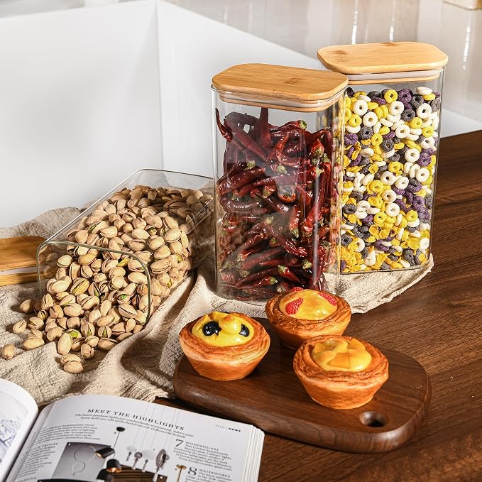 56oz Rectangle Airtight Glass Storage Containers - Image 6