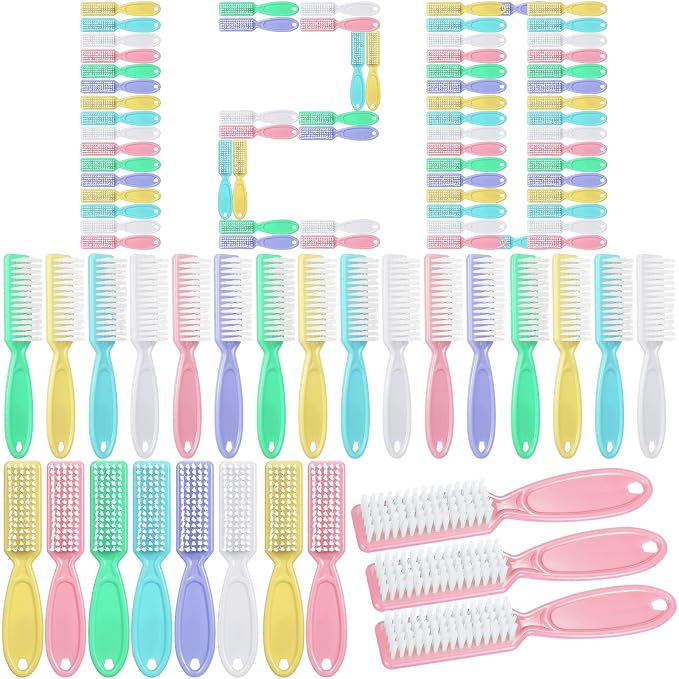 Mifoci 120 Pcs Handle Grip Nail Brush by Mifoci