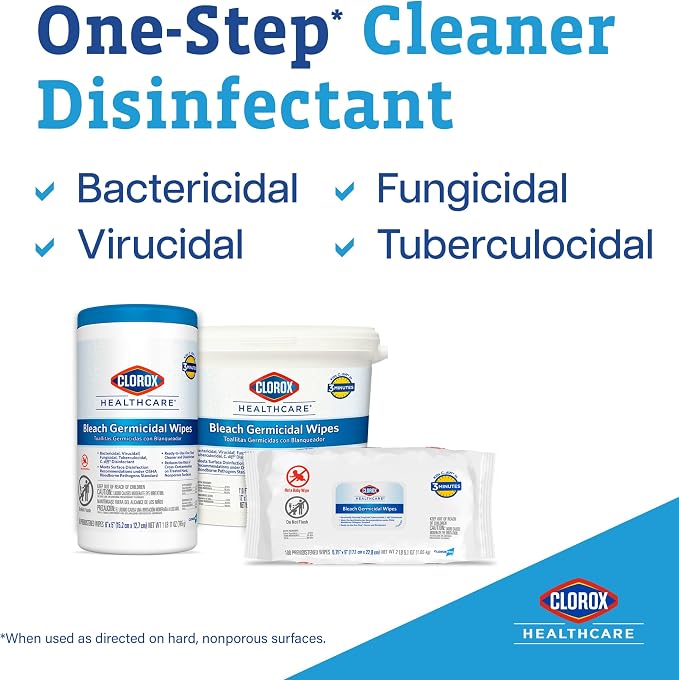 Clorox Healthcare Bleach Germicidal Wipes - Image 2