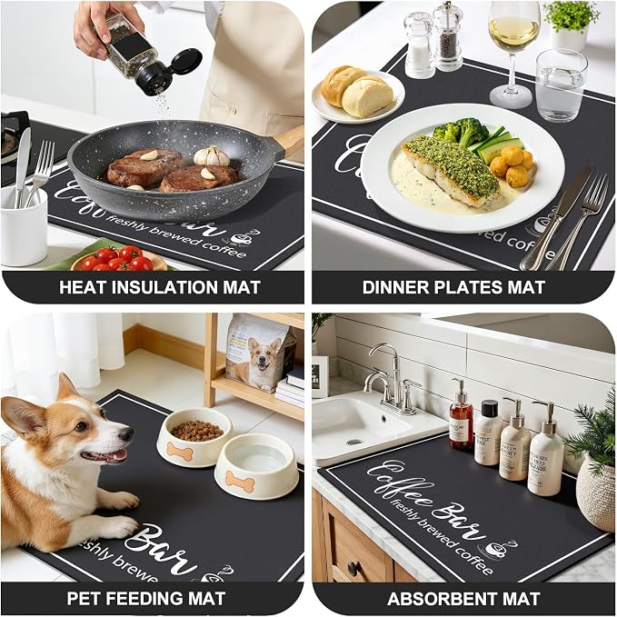 Findosom Dish Drying Mat, Cuttable Drying Mat - Image 8