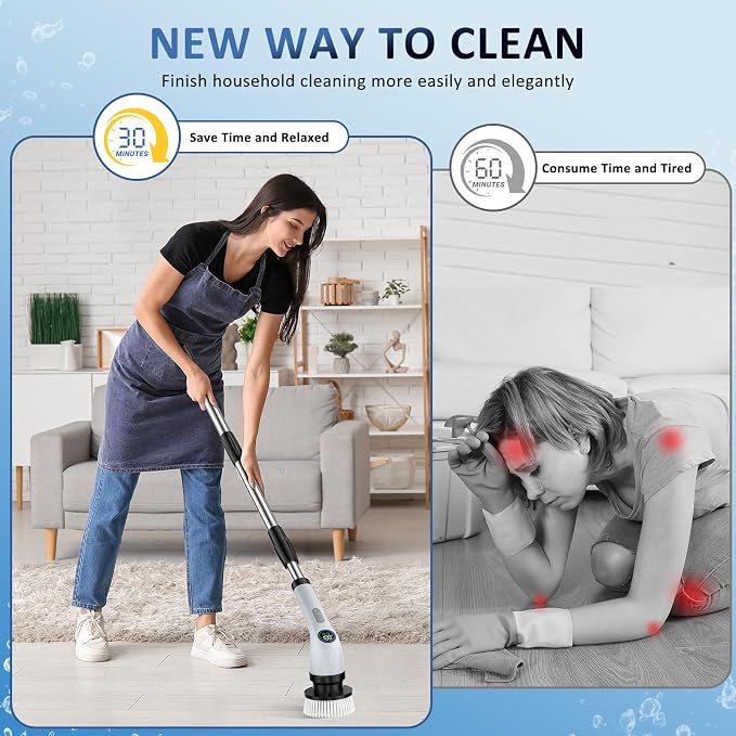 Electric Spin Scrubber Upgraded Battery - Image 2