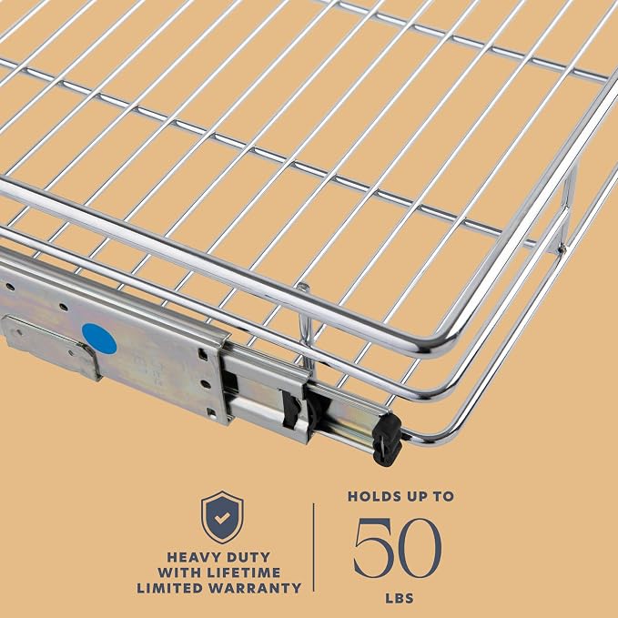 HOLDN’ STORAGE Pull Out Cabinet Organizer, Heavy Duty Caddy w/Lifetime Limited - Image 4