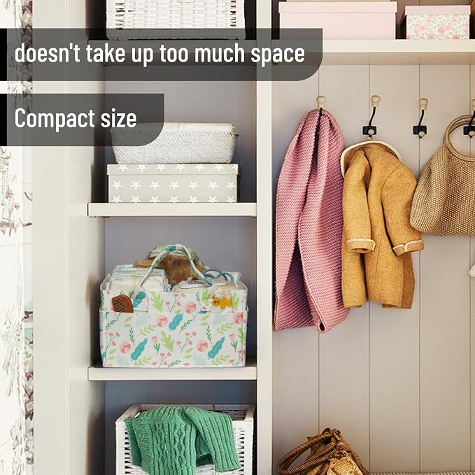 Mr. Pen- Baby Diaper Caddy Organizer, Blooming Palette, Diaper Organizer - Image 5