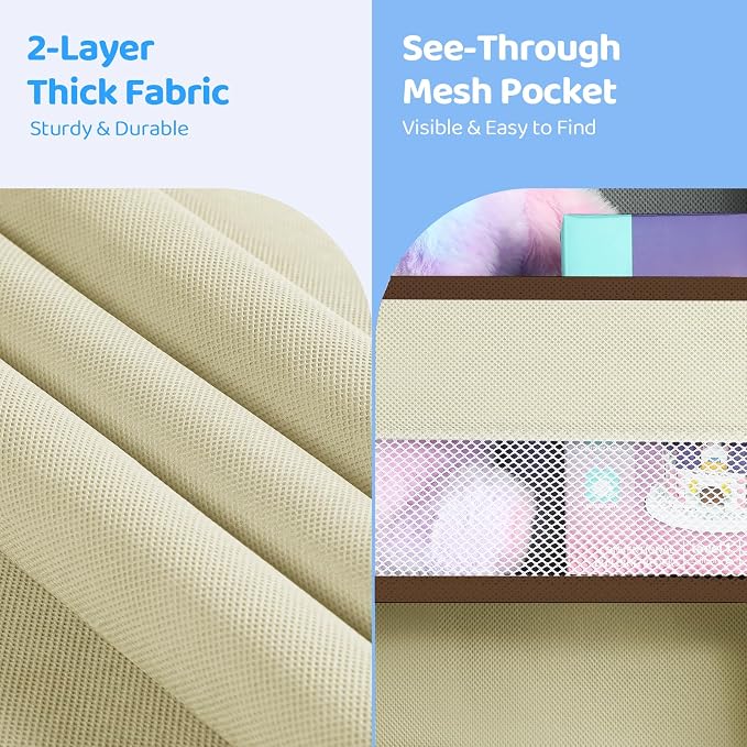 Yecaye 2 Pack 4 Tier Over the Door Organizer, Foldable Portable Baby Essentials - Image 4