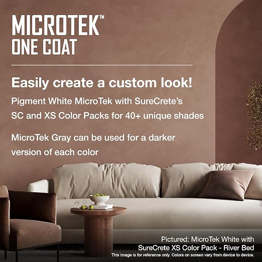 SureCrete MicroTek One Coat | Gray | 40 lb Bag | Microcement Overlay - Image 5