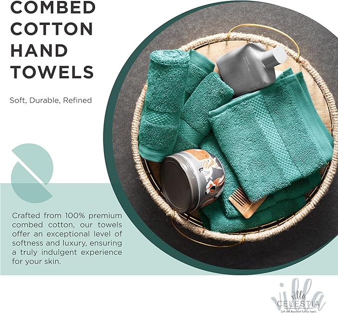 100% Cotton Bath Towel Set of 12-4 Bath Towels, 4 Hand Towels, 4 Wash Cloths - Image 3