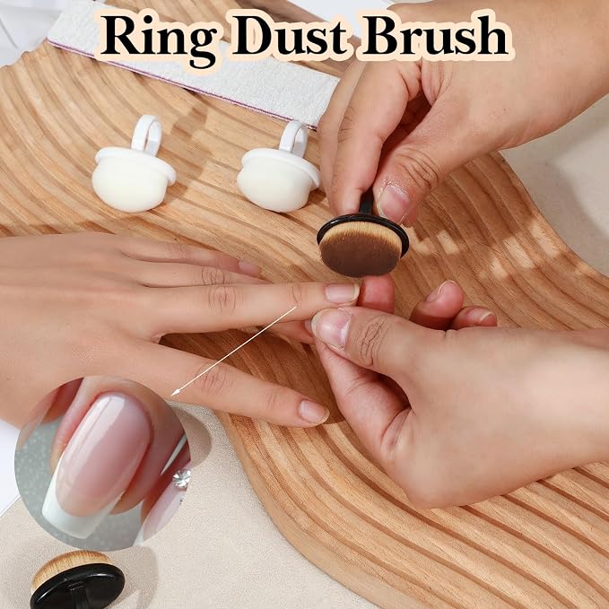 4 Pcs Dust Brush for Nails, Nail Brush Duster Soft Nail Brushes Portable Nails - Image 5