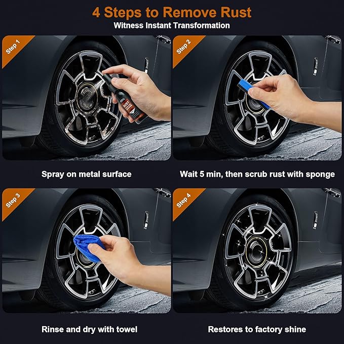 2 Pack Rust Remover Spray for Metal - Image 6