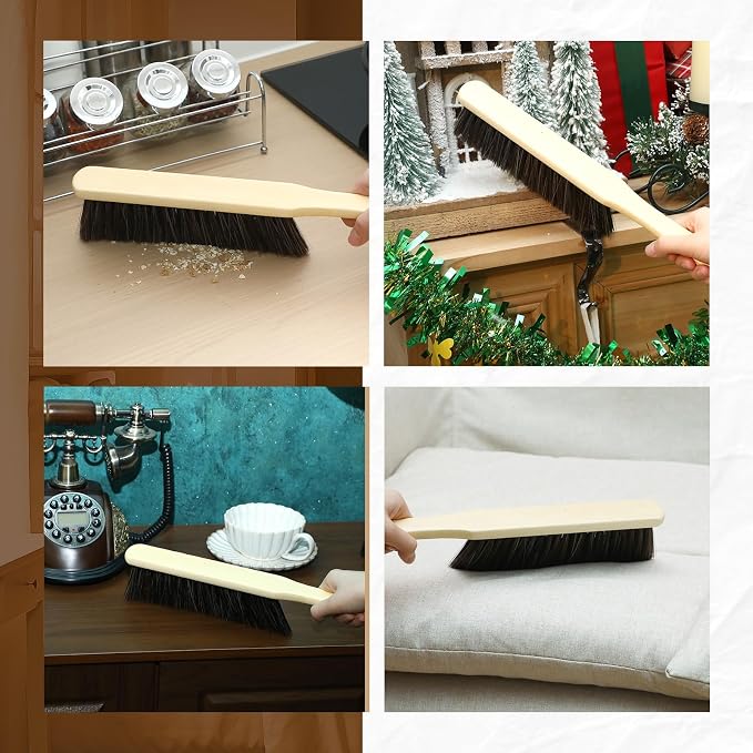 Tioncy 24 Pieces Wooden Dust Brush Bulk Hand Broom Bench Soft Bristle Cleaning - Image 5