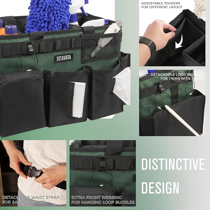 Wearable Cleaning Caddy Bag, Cleaning Caddy Supplies Organizer - Image 3