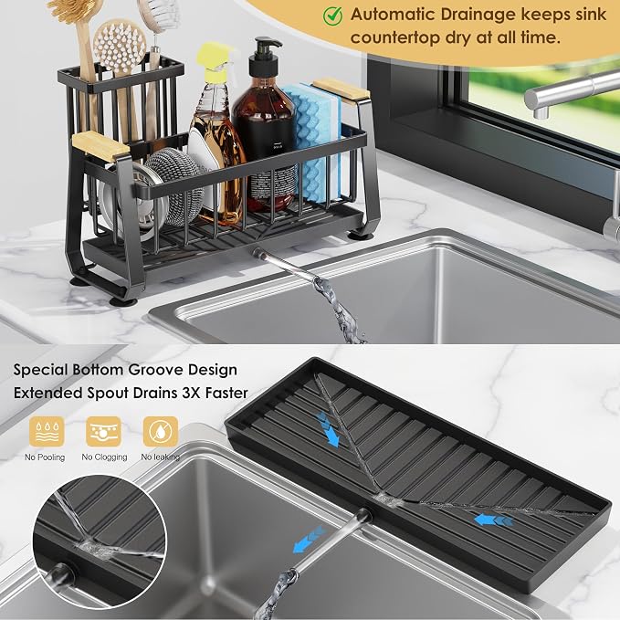 Doasuwish Sponge Holder for Kitchen Sink - Image 3
