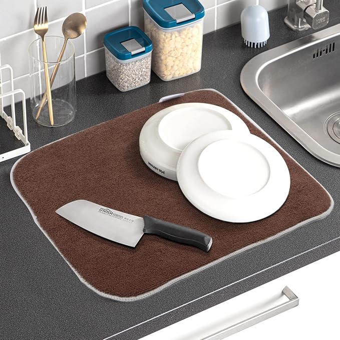 SINLAND Microfiber Dish Drying Mat Super Absorbent Dish Drying Pad - Image 7