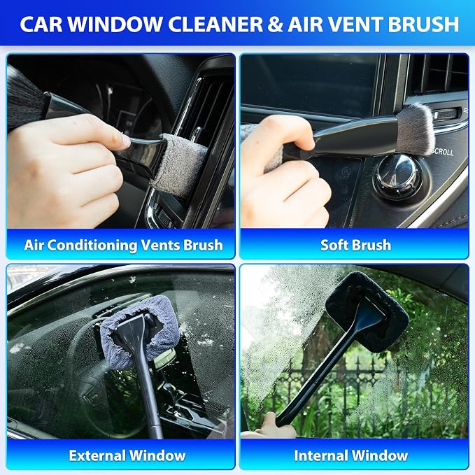 THINKWORK Car Cleaning Kit, Car Vacuum Kit, Including 7Pcs Detailing Brush Set - Image 5