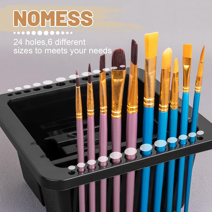 MyLifeUNIT Paint Brush Cleaner, Paint Brush Holder and Organizers - Image 4