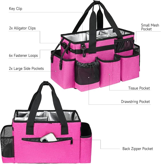 Cleaning Caddy Bag, Cleaning Supplies Organizer - Image 3