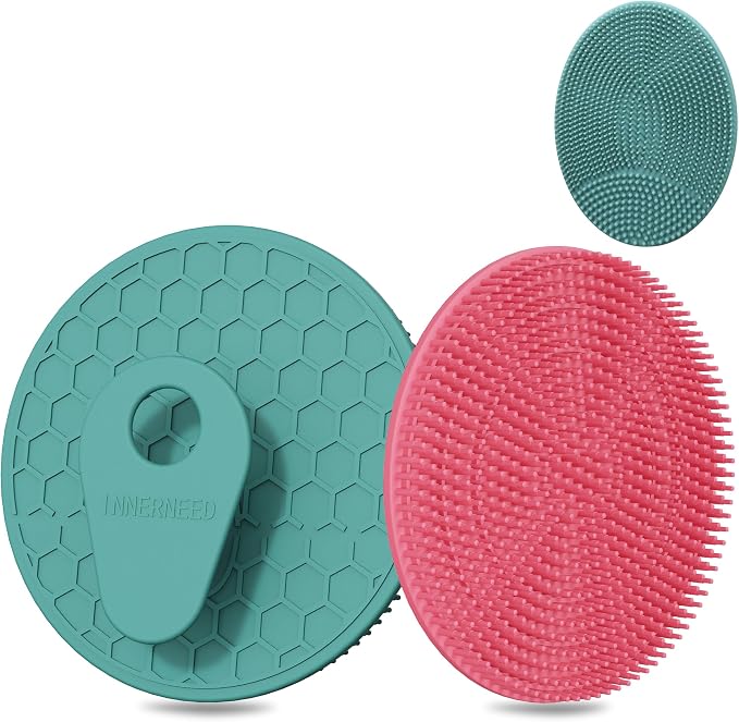INNERNEED Food Grade Silicone Body Scrubber Gentle Exfoliating Brush by INNERNEED