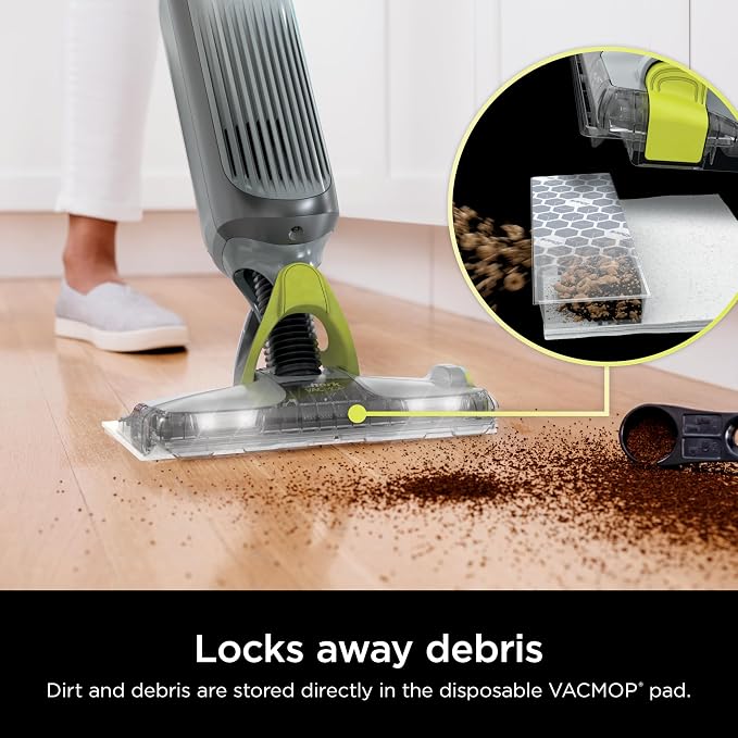 Shark VACMOP Cordless Hard Floor Cleaner, Vacuum and Spray Mop, Powerful Suction - Image 4