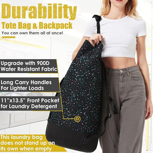College Laundry Bag, 115L Extra Large Laundry Backpack - Image 2