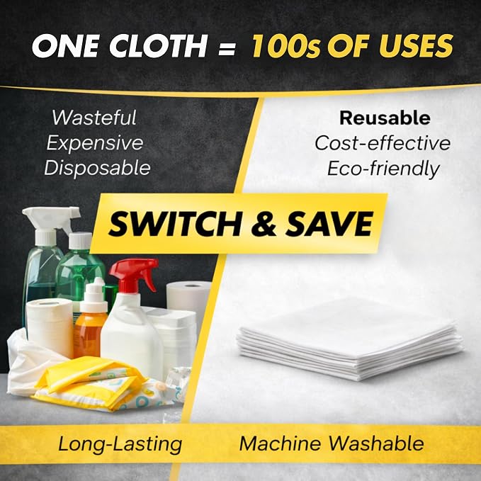 Microfiber Magic Streak Free Cleaning Cloth 3 Pack Clean Any Surface - Image 5