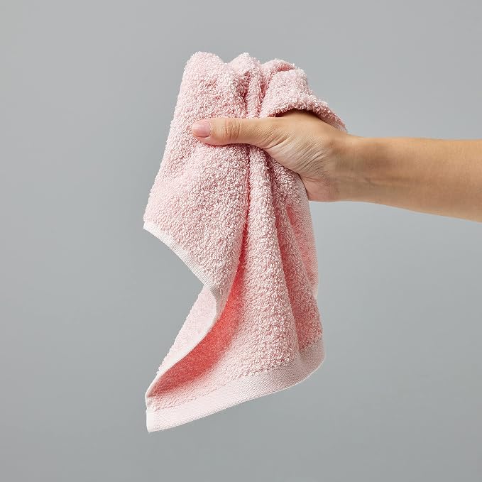 Amazon Basics face Towels for Bathroom, 100% Cotton Extra Absorbent washcloth - Image 11