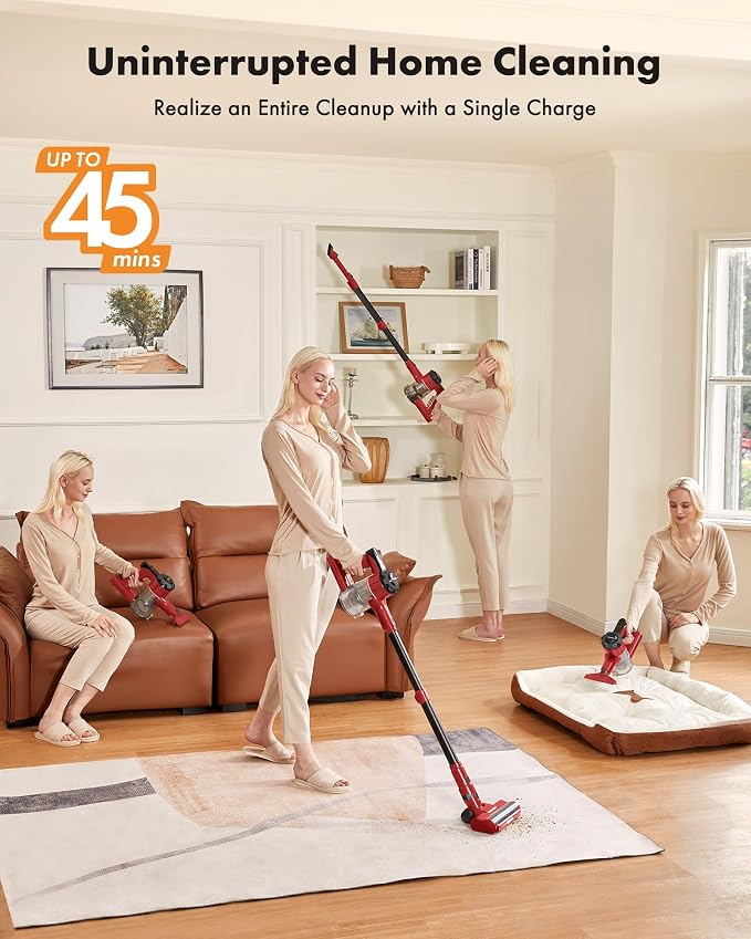 Trucozie Cordless Vacuum Cleaner, 8-in-1 Lightweight Stick Vacuum - Image 3