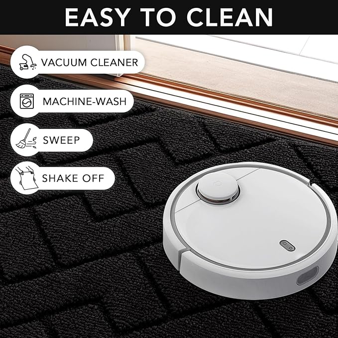hicorfe Indoor Door Mat, Non Slip Door Mats, Absorbent Resist Dirt Entrance - Image 7