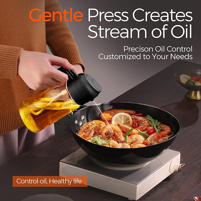 YARRAMATE 16oz/470ml Glass Olive Oil Sprayer - Image 4