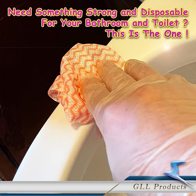 GLL Cleaning Cloths Roll Wipe Sheets, ONe-Hand Tear Dish Wash Cloths, - Image 8
