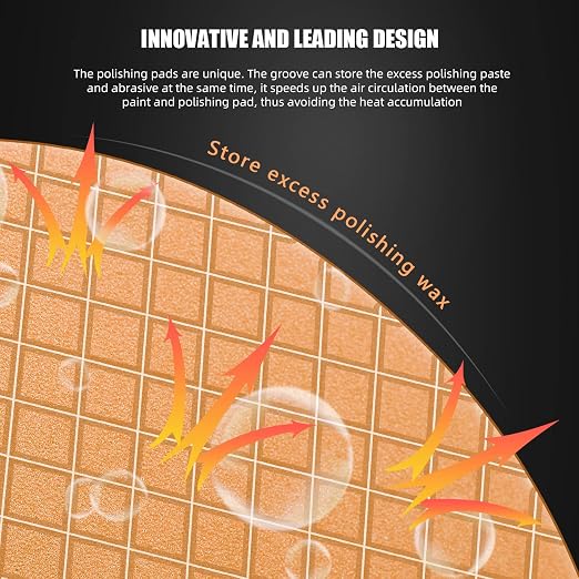 SPTA Orange Light Cut Pad, Buffing Polishing Pads, Polishing and Waxing - Image 6