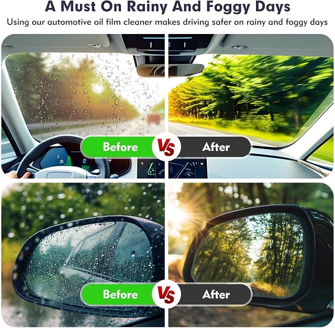 Automotive Oil Film Cleaning Brush, Car Glass Oil Film Cleaner Brush, Oil - Image 5