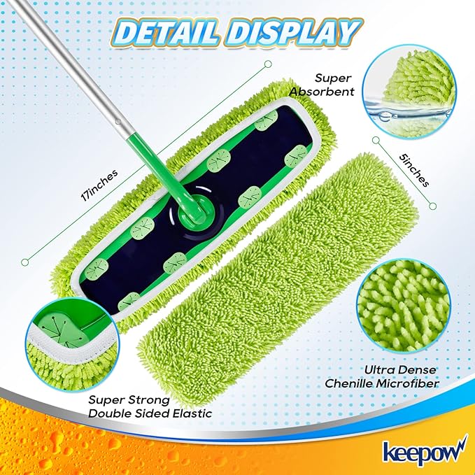 KEEPOW XL Dry Sweeping/Wet Mopping Cloths - Image 3