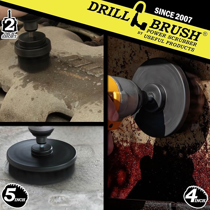 Ultra Stiff Drill Powered Cleaning Brush Set - Image 2