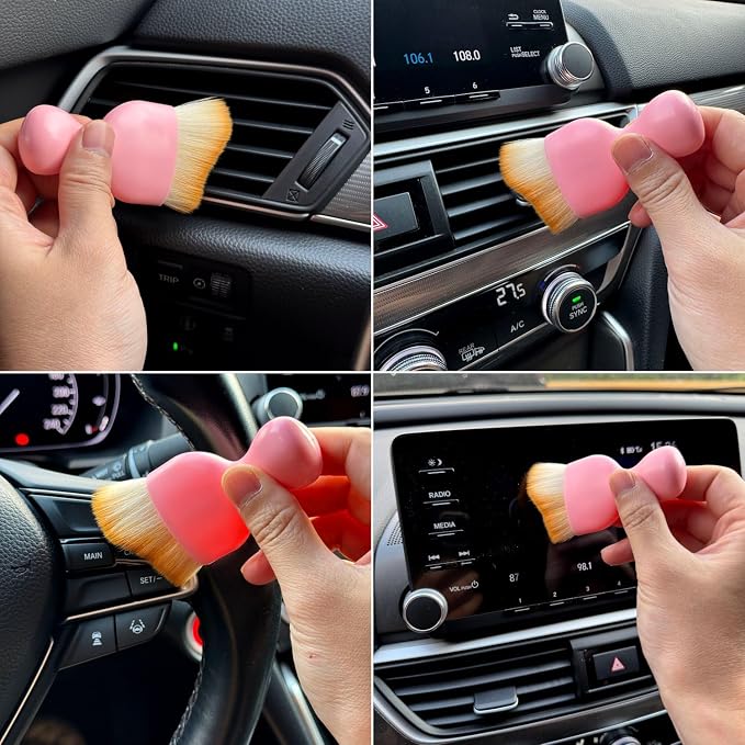 Car Detailing Brush, Soft Bristle Cleaning Brush, Scratch-Free Auto Duster Tool - Image 7