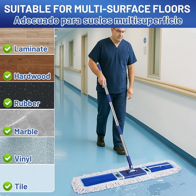 36" Commercial Dust Mop: Dry Dust Broom - Image 6