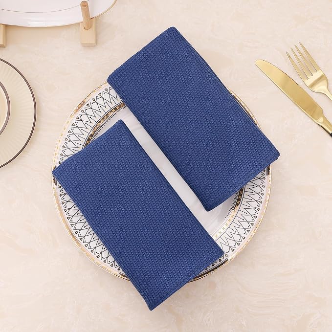 Homaxy 100% Cotton Waffle Weave Dish Cloths - Image 8