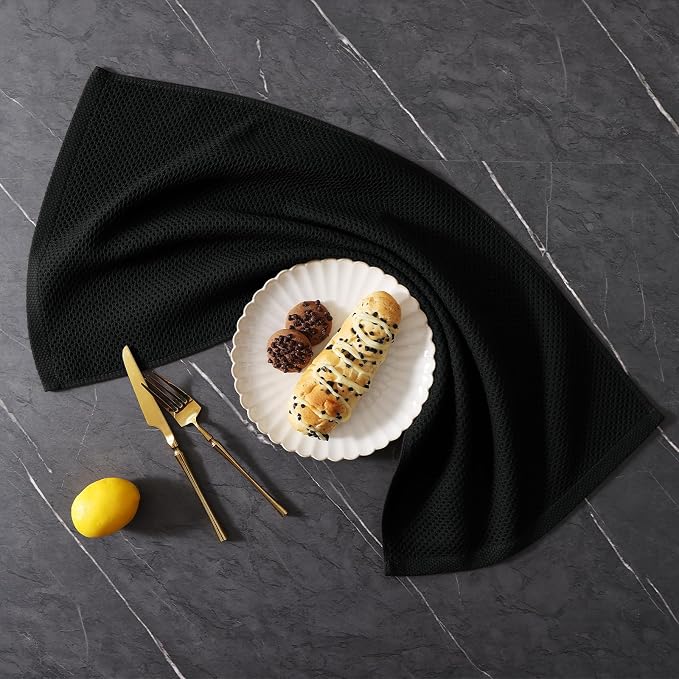 Homaxy 100% Cotton Kitchen Towels and Dishcloths Set, 12 x 12 Inches and 13 x - Image 9