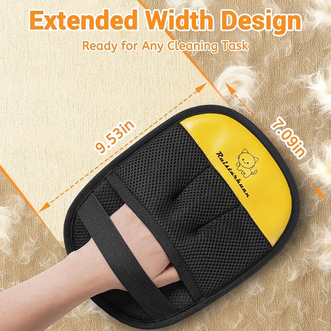 Pet Hair Removal Glove，2026 Newly Upgraded Reusable Magic Brush Pet Hair - Image 3