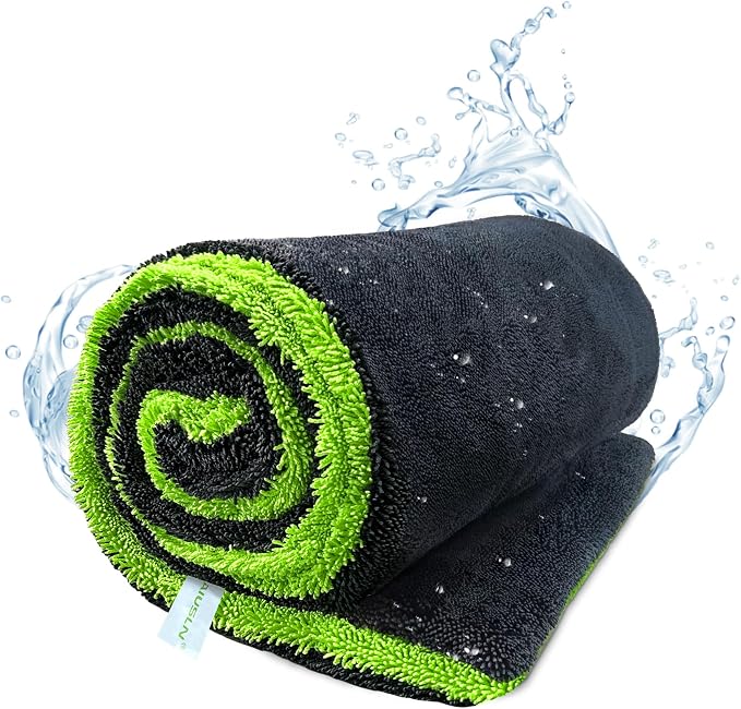 1400 GSM Car Drying Towel-48’’x24’’Extra Large Super Absorbent Twisted-Loop - Image 8