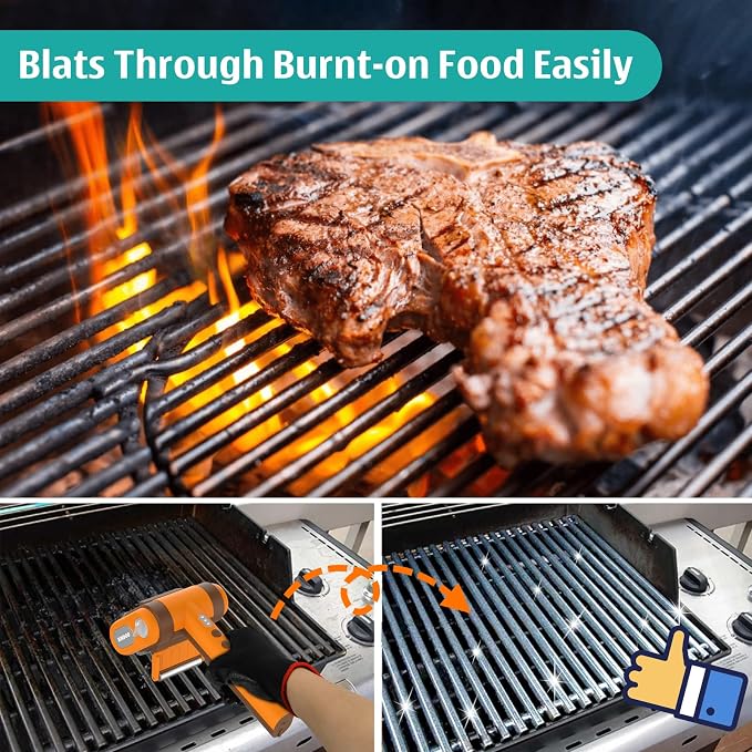 Electric Rechargeable Grill Brush, Grill Cleaner - Image 2