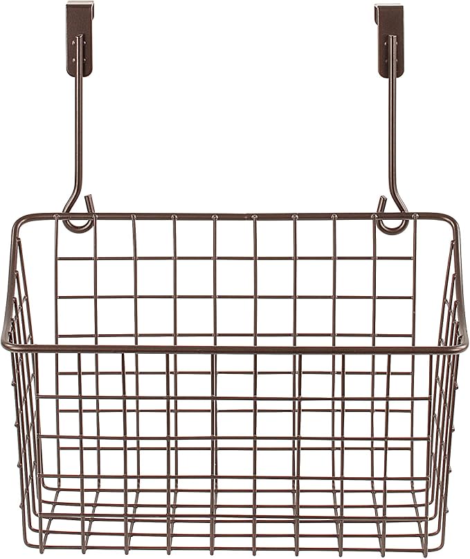 Spectrum Medium Cabinet Door Wire Basket Grid Over Cabinet Organizer Bronze - Image 3
